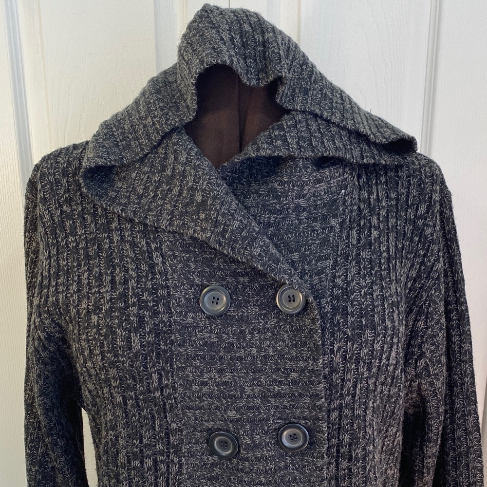 2 for $25 - Carol Rose Hooded Sweater w Double Breasted Design, 2X Plus
